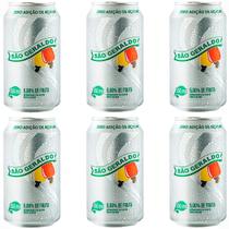 6 Latas Refrigerante Zero Açúcar de Caju São Geraldo 350ml