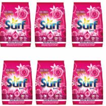 6 Lava Roupas em Pó SURF Sabão em Pó 800g cada Limpeza