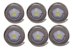 6 Leds Para Piscina Branco 9w Inox Premium Tholz