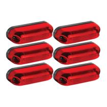 6 Lente Da Lanterna Delimitadora Sem Abas Cor Vemelho Gf 6 Lente Da Lanterna Delimitadora Sem Abas Cor Vemelho Gf