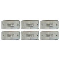 6 Lente Lanterna Lateral Caminhão Carreta Cristal Gf0.043