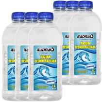 6 Litros Água Desmineralizada Deionizada RadnaQ Uso em Baterias Radiadores Máquinas e Ferramentas