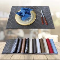 6 Lugares Americanos para Mesa e 6 Porta Copos em Mosaico Preto 6 Lugares Americanos para Mesa e 6 Porta Copos em Mosaico Preto