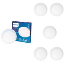 6 Luminária Plafon Led 18w Philips 4000k Bivolt Sobrepor