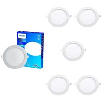 6 Luminária Plafon Led 6w Philips 6500k Bivolt DL252 400lm
