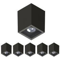 6 Luminária Sobrepor Boxit Par20 Preto E27 Save Energy 6 Luminária Sobrepor Boxit Par20 Preto E27 Save Energy