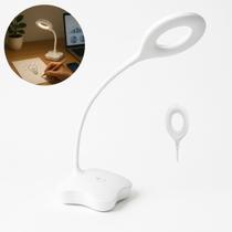 6 Luminarias de Mesa Flexivel Touch Sem Fio Luz LED 3 Níveis