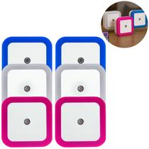 6 Luminárias LED Automática Sensor Noturno P/ Quartos