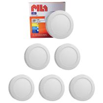 6 Luminárias Redonda Led Sobrepor Philips Pila 18w 3000k 210mm 6 Luminárias Redonda Led Sobrepor Philips Pila 18w 3000k 210mm