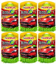 6 Luvas De Microfibra Luxcar Para Limpeza Anti Risco 6 Luvas De Microfibra Luxcar Para Limpeza Anti Risco