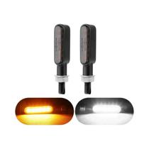 6 Luzes Indicadoras LED Para Motocicleta Mini Sinalizador De Luz De Direção Lâmpada Âmbar Para