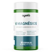 6 Magnésios 90 cápsulas - Blend Premium - Ayeko