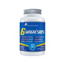 6 Magnésios (Malato de Mag. Óxido de Mag. e Taurato de Magnesio) 60caps - Flora Nativa 6 Magnésios (Malato de Mag. Óxido de Mag. e Taurato de Magnesio) 60caps - Flora Nativa