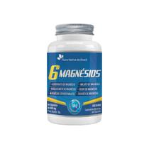 6 Magnésios Taurato, Malato, Citrato, Ascorbato, Quelato e Óxido 60 cps Flora Nativa 6 Magnésios Taurato, Malato, Citrato, Ascorbato, Quelato e Óxido 60 cps Flora Nativa