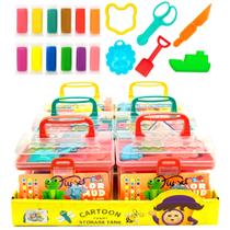 6 Maletas de Brinquedo com 12 Massinhas e Acessórios cada para Lembrança de Festa 6 Maletas de Brinquedo com 12 Massinhas e Acessórios cada para Lembrança de Festa