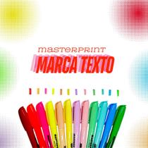 6 Marca Texto Neon + 6 Marca Texto Pastel Masterprint Mp 612