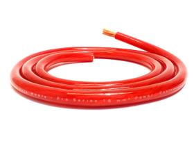 6 Metros Cabo 16,0 MM Vermelho Fio Positivo Som Automotivo Cabo Resistente otima qualidade e durabilidade flexivel