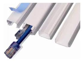 6 Metros Canaleta De Fio 20x10mm Cabo Esconde Proteg Organiz