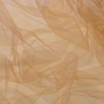 6 Metros Tecido Tule 100% Poliéster 1,20 Mt Largura Bege