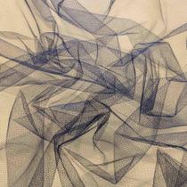 6 Metros Tecido Tule 100% Poliéster 1,20 Mt Largura Marinho