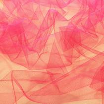 6 Metros Tecido Tule 100% Poliéster 1,20 Mt Largura Rosa Choque