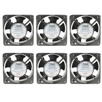 6 Microventiladores Preto 120x120x38mm 110/220v 2600rpm 6 Microventiladores Preto 120x120x38mm 110/220v 2600rpm