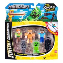 6 Mini Bonecos Elásticos do Minecraft - Goo Jit Zu Minecraft 6 Mini Bonecos Elásticos do Minecraft - Goo Jit Zu Minecraft