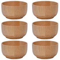 6 Mini Bowl em Bambu Resistente e Durável 10cm x 5,5cm