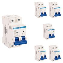 6 Mini Disjuntores 63 Amperes Bipolar Tramontina Curva C 6 Mini Disjuntores 63 Amperes Bipolar Tramontina Curva C
