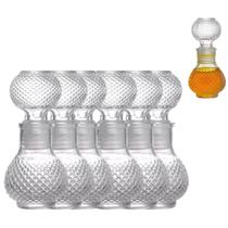 6 Mini Garrafa de Vidro Perfume Licor Decoração 50ml - Freecom