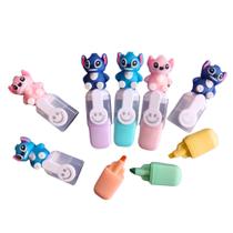 6 Mini Marca Texto Lilo Stitch Disney Escolar 6 Mini Marca Texto Lilo Stitch Disney Escolar