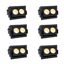 6 Mini Spot Downlight Direcionável Embutir Pontual Bet95 6 Mini Spot Downlight Direcionável Embutir Pontual Bet95