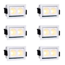 6 Mini Spot Foco Móvel Downlight Embutir Led Micro Bet94