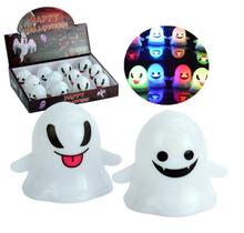 6 Mini Vela de Halloween Fantasma de Led Colorida Sortido