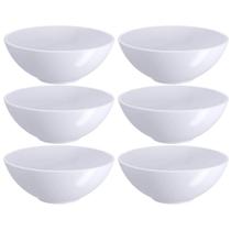 6 Molheiras Plástico 120ml Branco Bowl Porta Molhos Caldas M 6 Molheiras Plástico 120ml Branco Bowl Porta Molhos Caldas M