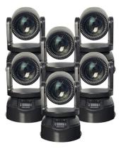 6 Moving Head Beam Rgbw 100w 7gobo Color Iluminação - SANY