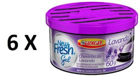 6 New Fresh Gel Sency Lavanda 60g Luxcar 6 New Fresh Gel Sency Lavanda 60g Luxcar