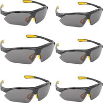 6 Óculos Protecao Seguranca EPI Boxer Fume Vonder CA 42892