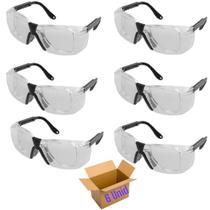 6 Oculos Segurança Proteção Kalipso Castor 2 Incolor Ca15618