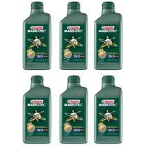 6 Oleo Motor Castrol Magnatec 10w30 Semi-sintético 1lt