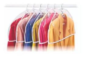 6 Ombreira Para Roupa - Tnt/cristal Contra Do Po E Mofo 6 Ombreira Para Roupa - Tnt/cristal Contra Do Po E Mofo