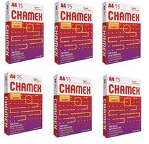 6 Pacotes Com 500 Folhas De Papel Sulfite A4 75G Chamex 6 Pacotes Com 500 Folhas De Papel Sulfite A4 75G Chamex