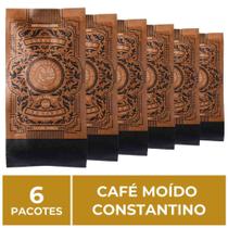 6 Pacotes de 250g, Café Moído, Constantino