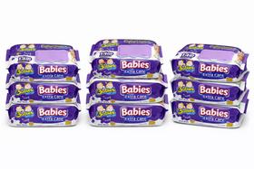 6 Pacotes de Lenços Babies Extra Care Premium 840 Toalhas - Super Oferta