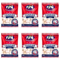6 Pacotes Marshmallow Camping Fini Pacote 250g