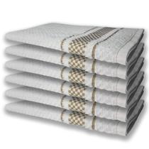 6 Panos De Prato Atoalhado Felpudo 370g/m² Premium Marrom 6 Panos De Prato Atoalhado Felpudo 370g/m² Premium Marrom