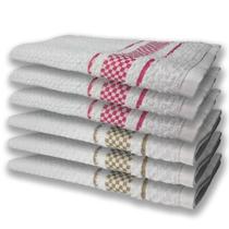 6 Panos De Prato Atoalhado Felpudo Premium Rosa+marrom 6 Panos De Prato Atoalhado Felpudo Premium Rosa+marrom