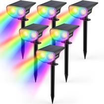 6 Paquetes de Focos Solares Kyosho 38 LED RGBW IP67 a Prueba de Agua 6 Paquetes de Focos Solares Kyosho 38 LED RGBW IP67 a Prueba de Agua