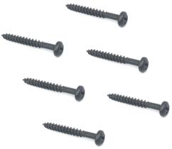 6 Parafuso PRETO de fixar ponte guitarra strato ZINCADO