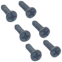 6 Parafuso Preto fixar tarraxa Violao guitarra 2,2X9,5 MXP